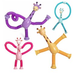 Детская игрушка-трубочка - туба с животным, разные цвета, 1 шт. цена и информация | Развивающие игрушки | pigu.lt