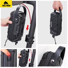 Paspirtuko krepšys Wildman GD6X, 2L, juodas kaina ir informacija | Krepšiai, telefonų laikikliai | pigu.lt