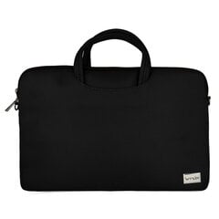 Портфель для ноутбука 17 дюймов Wonder, черный цена и информация | Рюкзаки, сумки, чехлы для компьютеров | pigu.lt