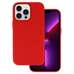 Кожаный чехол MagSafe для iPhone 14, красный цена и информация | Чехлы для телефонов | pigu.lt