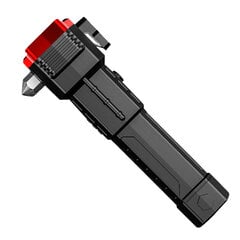 Светодиодный фонарик LT2 Rescue (молоток, кусачки, магнит) водонепроницаемый, красный цена и информация | Фонарики, прожекторы | pigu.lt