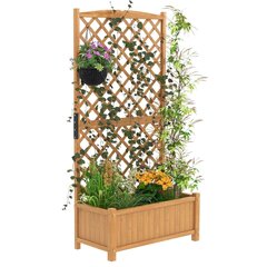 Pakeliams lysvė/gėlių stovas su grotelėmis Costway, 90cm kaina ir informacija | Gėlių stovai, vazonų laikikliai | pigu.lt