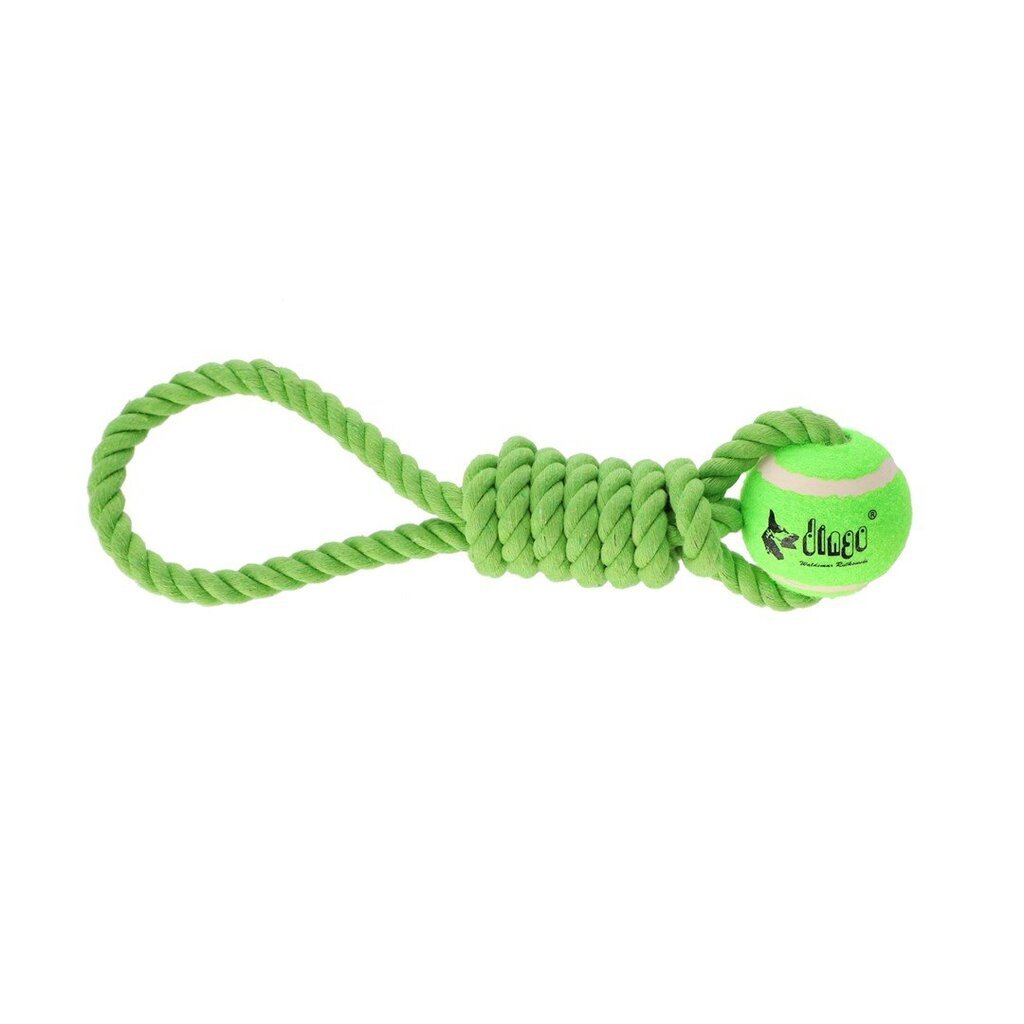 Žaislas šunims Dingo Fresh kamuoliukas su rankena, žalias, 6.5x41 cm kaina ir informacija | Žaislai šunims | pigu.lt