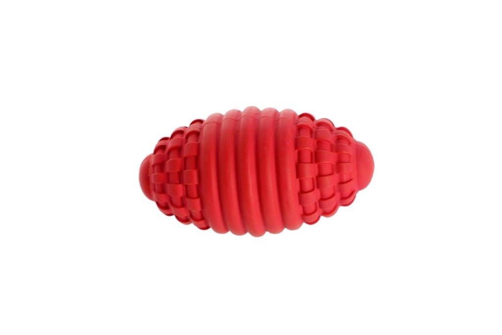 Žaislas šunims Dingo Rugby kamuolis, raudonas, 14,5 cm цена и информация | Žaislai šunims | pigu.lt