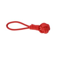 Žaislas šunims Dingo Energy kamuoliukas su rankena, raudonas, 6.5x32 cm цена и информация | Игрушки для собак | pigu.lt