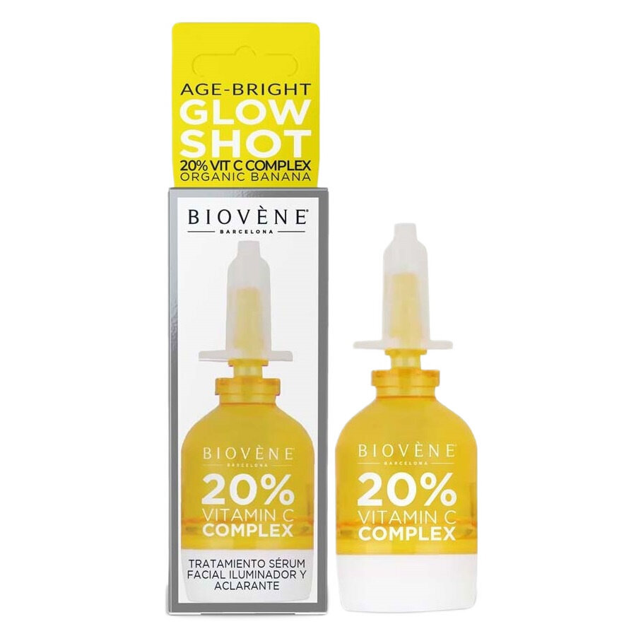Veido serumas Biovene Glow Shot Age Bright 20% Vit C, 10 ml kaina ir informacija | Veido aliejai, serumai | pigu.lt