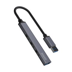 Adapteris Savio USB-A – 3 × USB-A 2.0 | 1 × USB-A 3.1 GEN 1 HUB AK-70 цена и информация | Адаптеры, USB-разветвители | pigu.lt