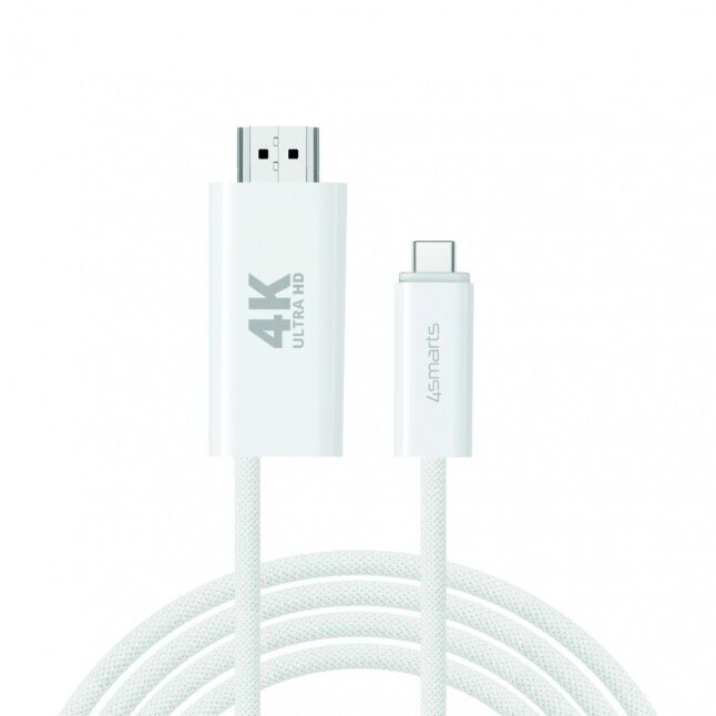 4smarts USB-C/HDMI, 2 m kaina ir informacija | Kabeliai ir laidai | pigu.lt