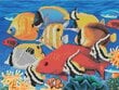 Deimantinės mozaikos rinkinys Centrum Exotic Fish, 40x50 cm kaina ir informacija | Deimantinės mozaikos | pigu.lt