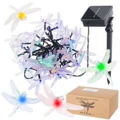 Saulės Dragonfly sodo žibintai 6,5 m 30LED multicolour цена и информация | Уличные светильники | pigu.lt