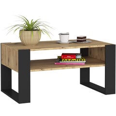 Кофейный столик Domi, коричневый/черный цена и информация | Журнальные столики | pigu.lt