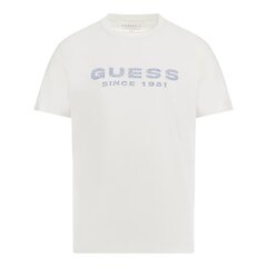 Guess marškinėliai vyrams 87329, balti kaina ir informacija | Vyriški marškinėliai | pigu.lt