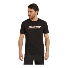Guess marškinėliai vyrams 87374, juodi цена и информация | Футболка мужская | pigu.lt