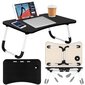 Nešiojamojo kompiuterio staliukas Springos HA4010, juodas цена и информация | Kompiuteriniai, rašomieji stalai | pigu.lt