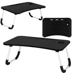 Nešiojamojo kompiuterio staliukas Springos HA4010, juodas kaina ir informacija | Kompiuteriniai, rašomieji stalai | pigu.lt