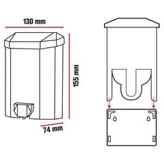 Dozatorius muilui , 430 ml kaina ir informacija | Vonios kambario aksesuarai | pigu.lt