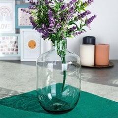 стеклянная ваза для цветов, 19 см цена и информация | Вазы | pigu.lt