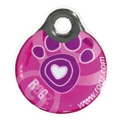 RogZ ID идентификатор Pink Paw д.3,4см цена и информация | Ошейники, подтяжки для собак | pigu.lt
