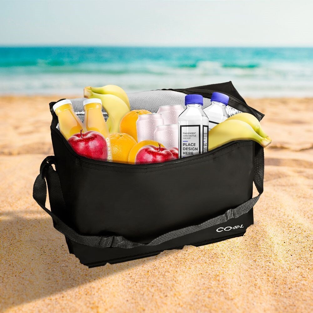 Termo krepšys, 10 l, juodas kaina ir informacija | Šaltkrepšiai, šaltdėžės ir šaldymo elementai | pigu.lt
