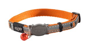 Katės antkaklis Rogz Nightcat Collar , oranžinis, 11 mm kaina ir informacija | Pavadėliai, antkakliai, petnešos katėms | pigu.lt