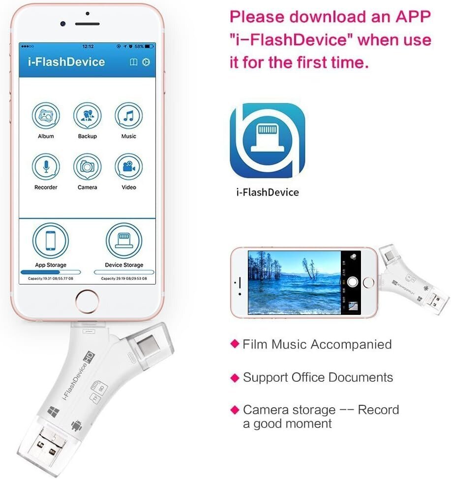 i-Flash цена и информация | Adapteriai, USB šakotuvai | pigu.lt