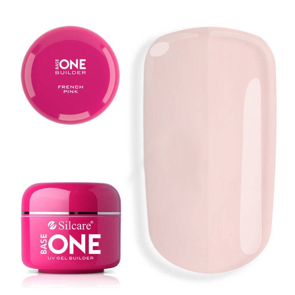 Gelis nagams Silcare Base One Gel French Pink, 30 g kaina ir informacija | Nagų lakai, stiprintojai | pigu.lt