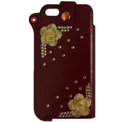 Fashion Leather чехол – бордовый (iPhone 5 / 5S / SE 2016) цена и информация | Чехлы для телефонов | pigu.lt