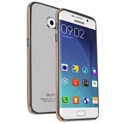 „Luphie“ стеклянный чехол - белый / золотой (Galaxy S6 Edge) цена и информация | Чехлы для телефонов | pigu.lt