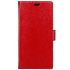 Atverčiamas dėklas, knygutė - raudonas (Galaxy A8+ 2018) kaina ir informacija | Telefono dėklai | pigu.lt