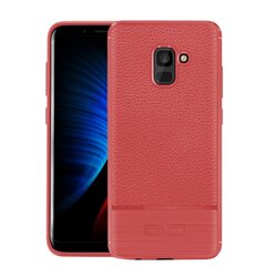 „Armor“ твердый силиконовый чехол (TPU) – красный (Galaxy A8+ 2018) цена и информация | Чехлы для телефонов | pigu.lt