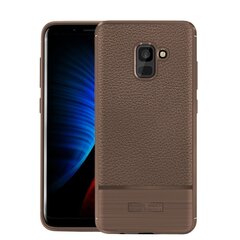 „Armor“ твердый силиконовый чехол (TPU) – коричневый (Galaxy A8+ 2018) цена и информация | Чехлы для телефонов | pigu.lt