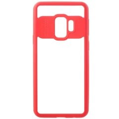 „FOCUS“ чехол - прозрачный / красный (Galaxy S9) цена и информация | Чехлы для телефонов | pigu.lt