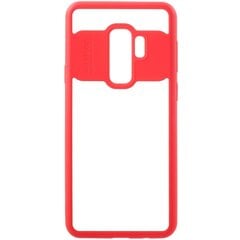 „FOCUS“ чехол - прозрачный / красный (Galaxy S9+) цена и информация | Чехлы для телефонов | pigu.lt