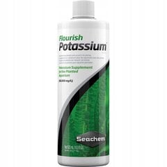 Kalis akvariumų augalams Seachem Flourish Potassium, 500ml kaina ir informacija | Akvariumai ir jų įranga | pigu.lt
