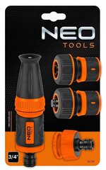 Laistymo sistemos jungčių komplektas su purkštuvu Neo Tools 15-711, 12.9x5x21.7 cm цена и информация | Оборудование для полива | pigu.lt