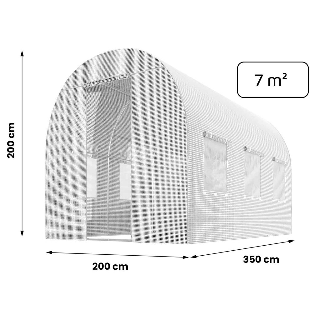 Sodo tunelis, 2x3.5m kaina ir informacija | Šiltnamiai | pigu.lt