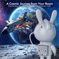LED galaktikų ir žvaigždžių projektorius Astronautas Bunny цена и информация | Dekoracijos šventėms | pigu.lt