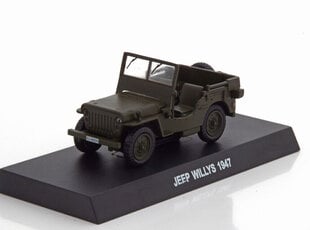Kolekcinis modeliukas Jeep Willys 1947 1:43 Scale Model kaina ir informacija | Kolekciniai modeliukai | pigu.lt