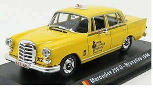 Kolekcinis modeliukas Mercedes 200D Taxi Bruxelles, 1966, 1:43, Atlas kaina ir informacija | Kolekciniai modeliukai | pigu.lt