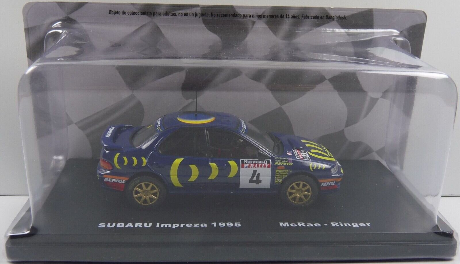 Kolekcinis modeliukas Subaru Impreza Rally #4 McRae, 1995, 1:43 цена и информация | Kolekciniai modeliukai | pigu.lt