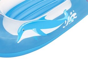 Надувной понтон для плавания Дельфин для детей, 102 x 69 см, синий цена и информация | Надувные и пляжные товары | pigu.lt