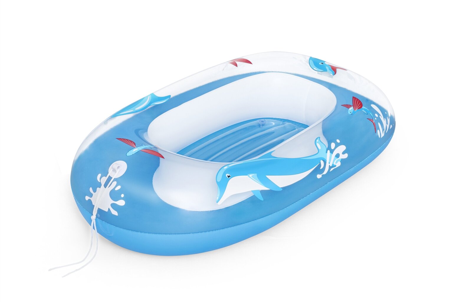 Pripučiamas plaukimo pontonas delfinas vaikams Bestway, 102 x 69 cm, mėlynas kaina ir informacija | Pripučiamos ir paplūdimio prekės | pigu.lt