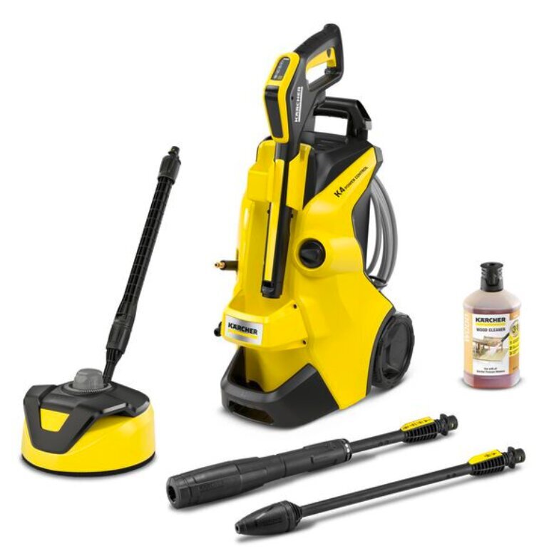 Aukšto slėgio plovimo įrenginys Karcher K 4 Power Control Home Flex Wood 1.324-037.0 kaina ir informacija | Plovimo įranga | pigu.lt