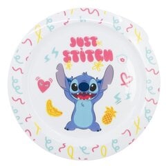 Vaikiška lėkštė Stitch, 22 cm. kaina ir informacija | Kūdikių indai, indeliai pienui ir įrankiai | pigu.lt