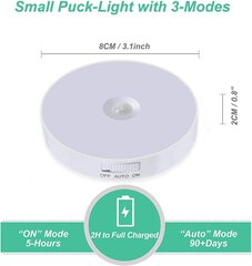 Светодиодный ночник с датчиком движения Teilybao, 3 шт. цена и информация | Настенные светильники | pigu.lt