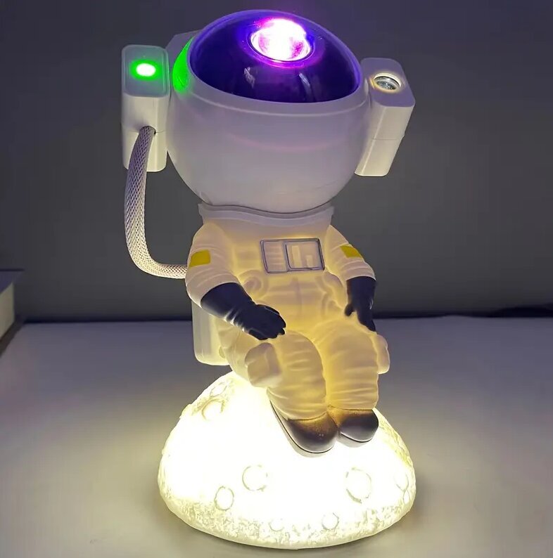 LED projektorius lempa Astronaut V.2, baltas kaina ir informacija | Dekoracijos šventėms | pigu.lt