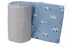 Мягкая защита кроватки Babymam, 180x30 cm, Gray/Blue цена и информация | Товары для безопасности детей дома | pigu.lt