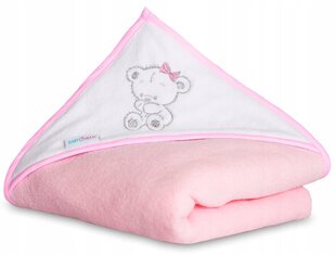 Детское полотенце с капюшоном Babymam, 100x100 cm, Pink цена и информация | Товары для купания | pigu.lt