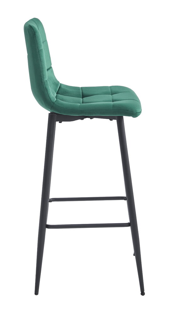Kėdė Leobert Arceto, žalia/juoda kaina ir informacija | Virtuvės ir valgomojo kėdės | pigu.lt