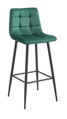 4-ių kėdžių komplektas Leobert Arceto, žalias/juodas kaina ir informacija | Virtuvės ir valgomojo kėdės | pigu.lt